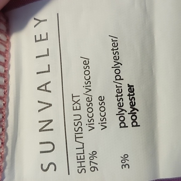 Sun Valley Pink Dotted Swiss Short Sleeve Silver Threading Pullover Dress Sz XS - Picture 8 of 12